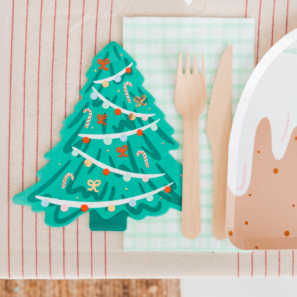 Baking Spirits Bright Christmas Tree Large Napkins, Daydream Society