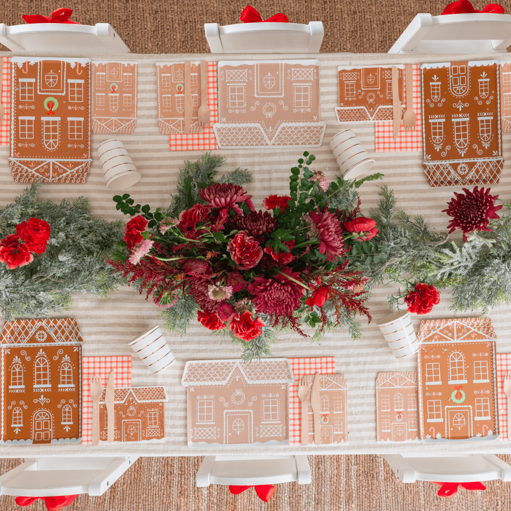 Baking Spirits Bright Tall Gingerbread House Guest Napkins, Daydream Society