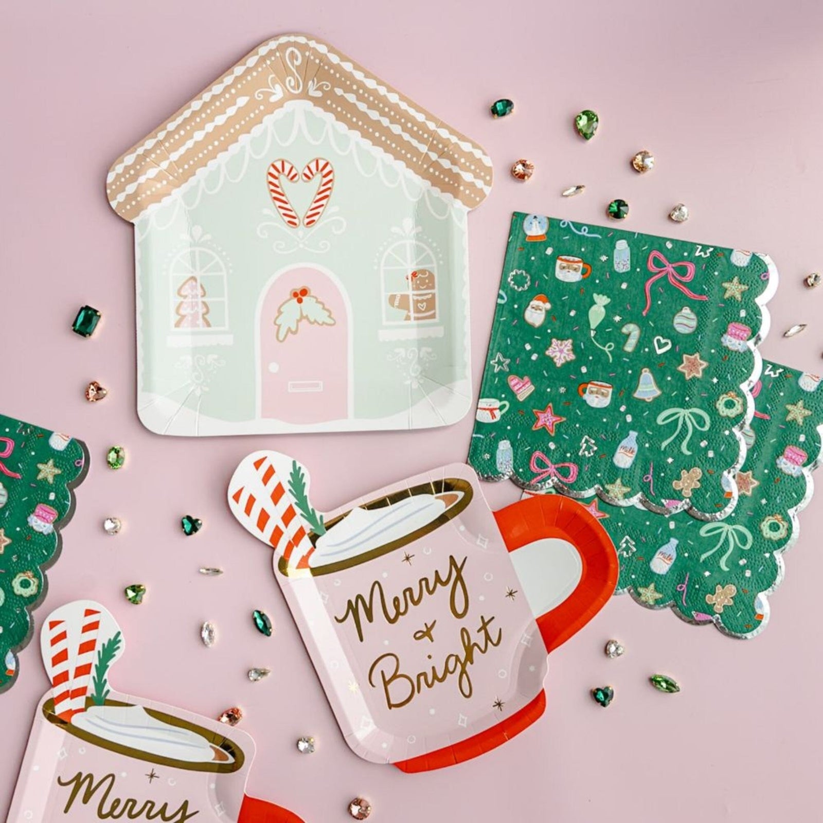 Baking Spirits Bright Merry & Bright Mug Small Plates, Daydream Society