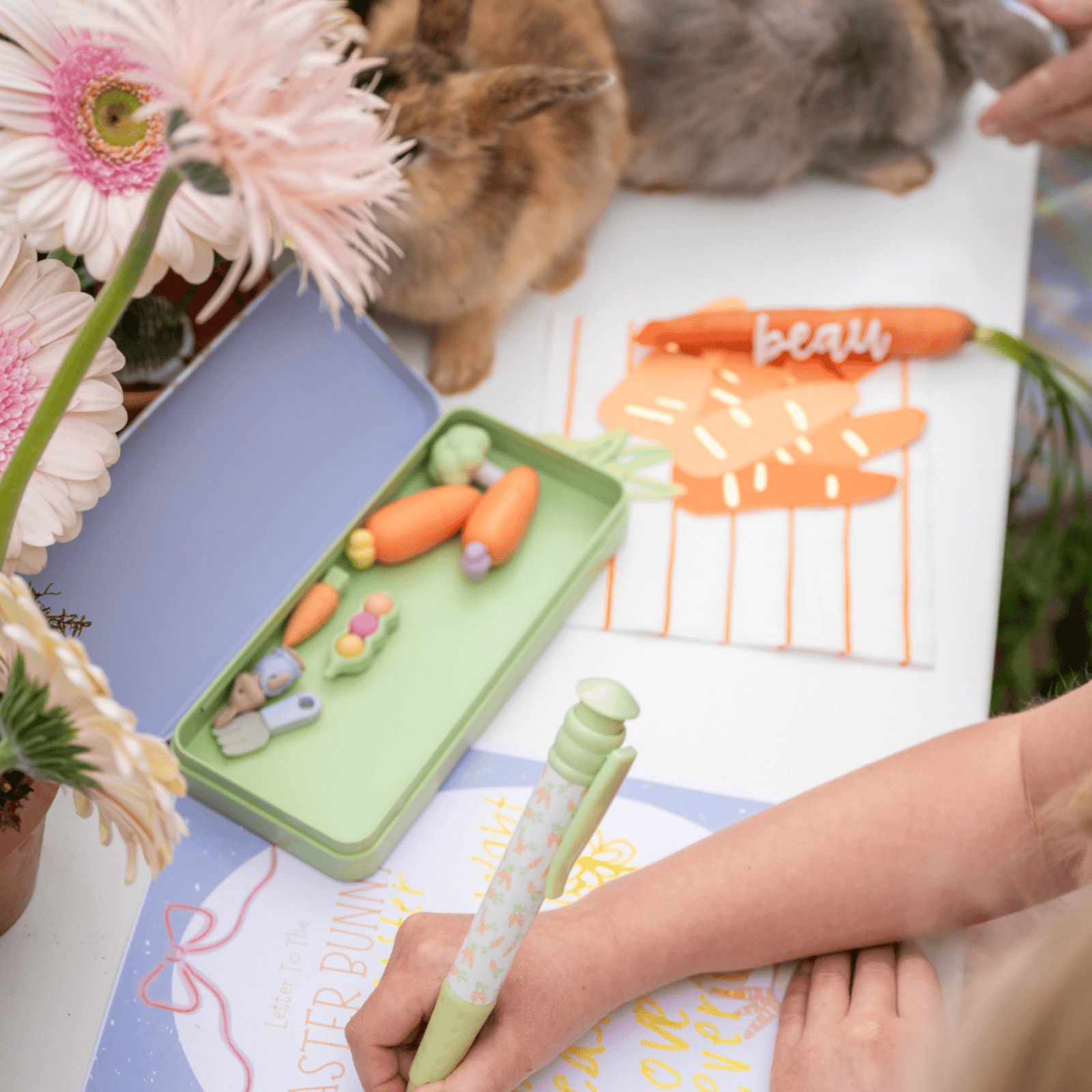 Bunnies In The Garden Pencil Case - Shop Sweet Lulu