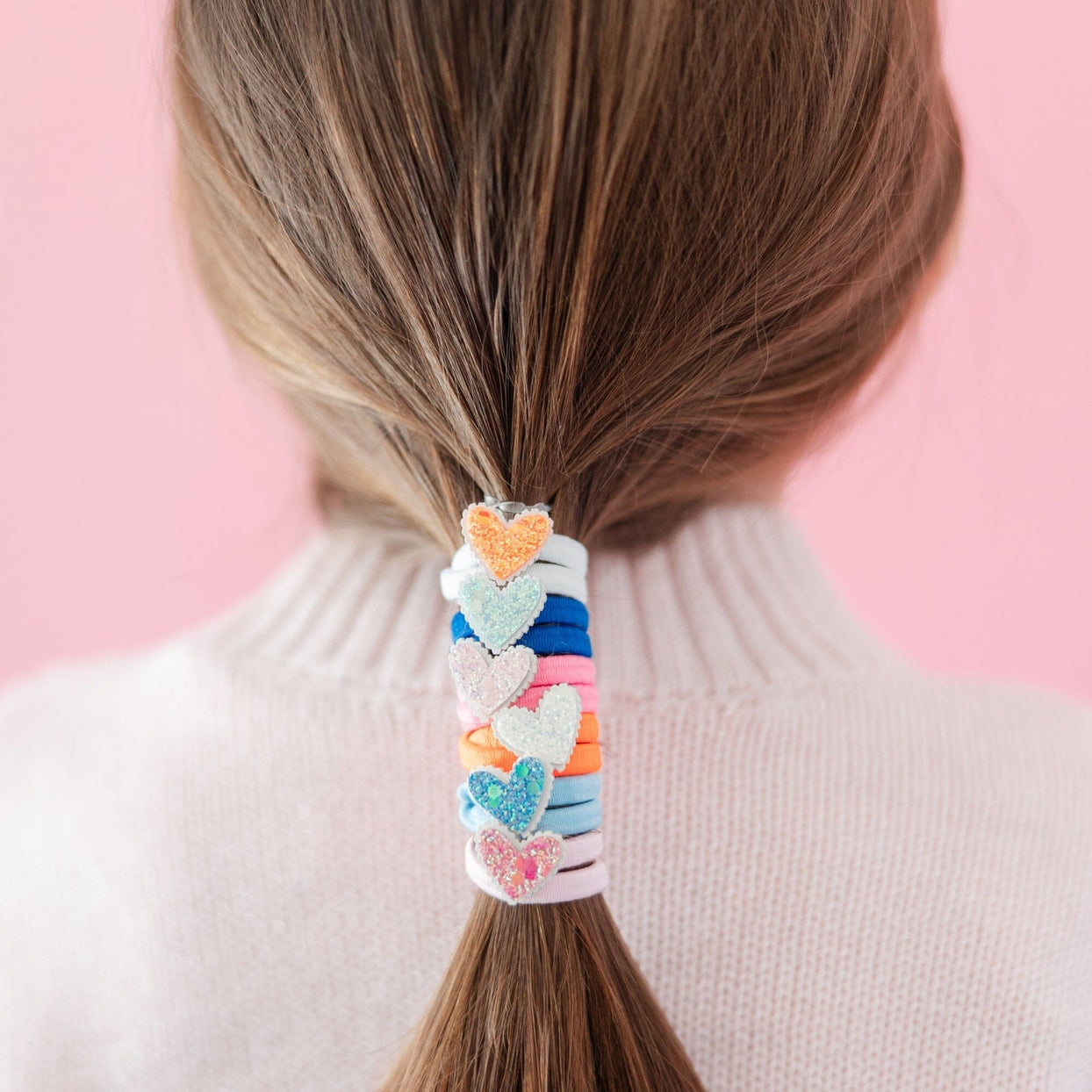 Embellished Heart Hair Tie Set, Daydream Society