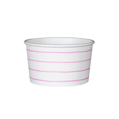 Cerise Frenchie Striped Treat Cups