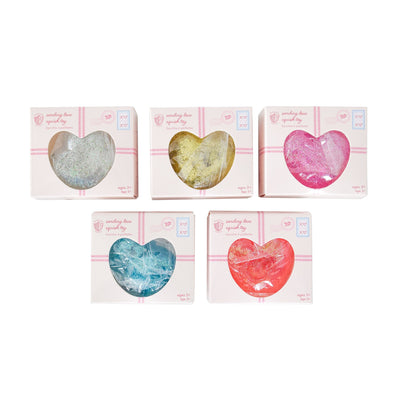 Glittery Heart Squishy - 5 Color Options