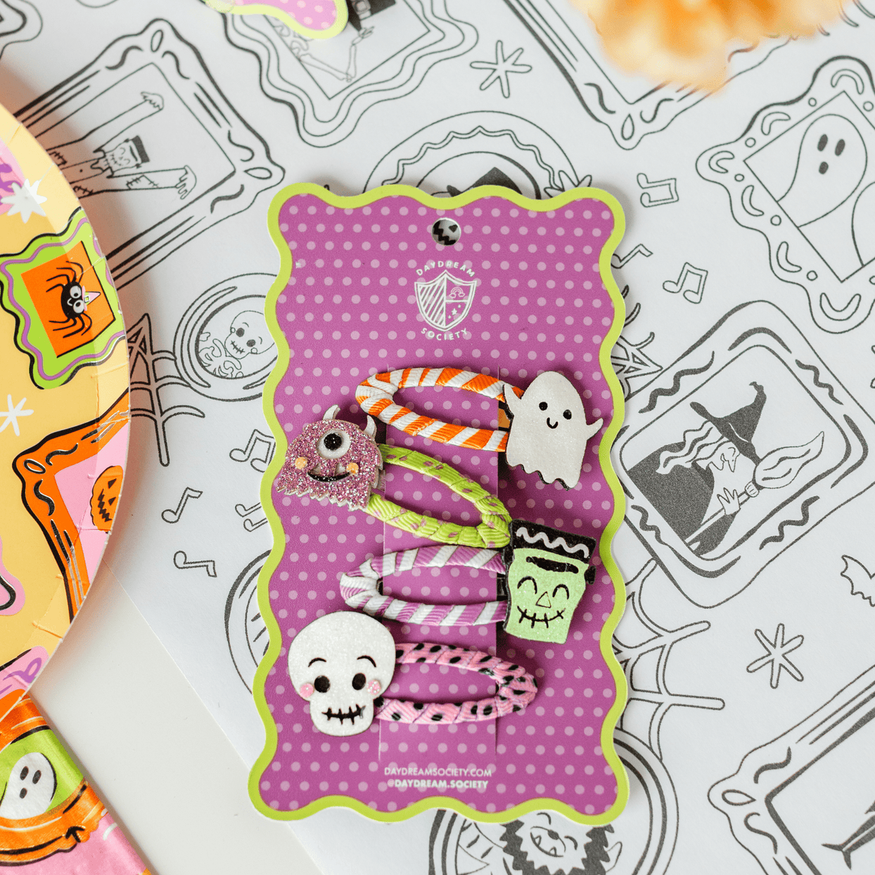 Monster Mash Monster Crew Hair Clip Set, Daydream Society
