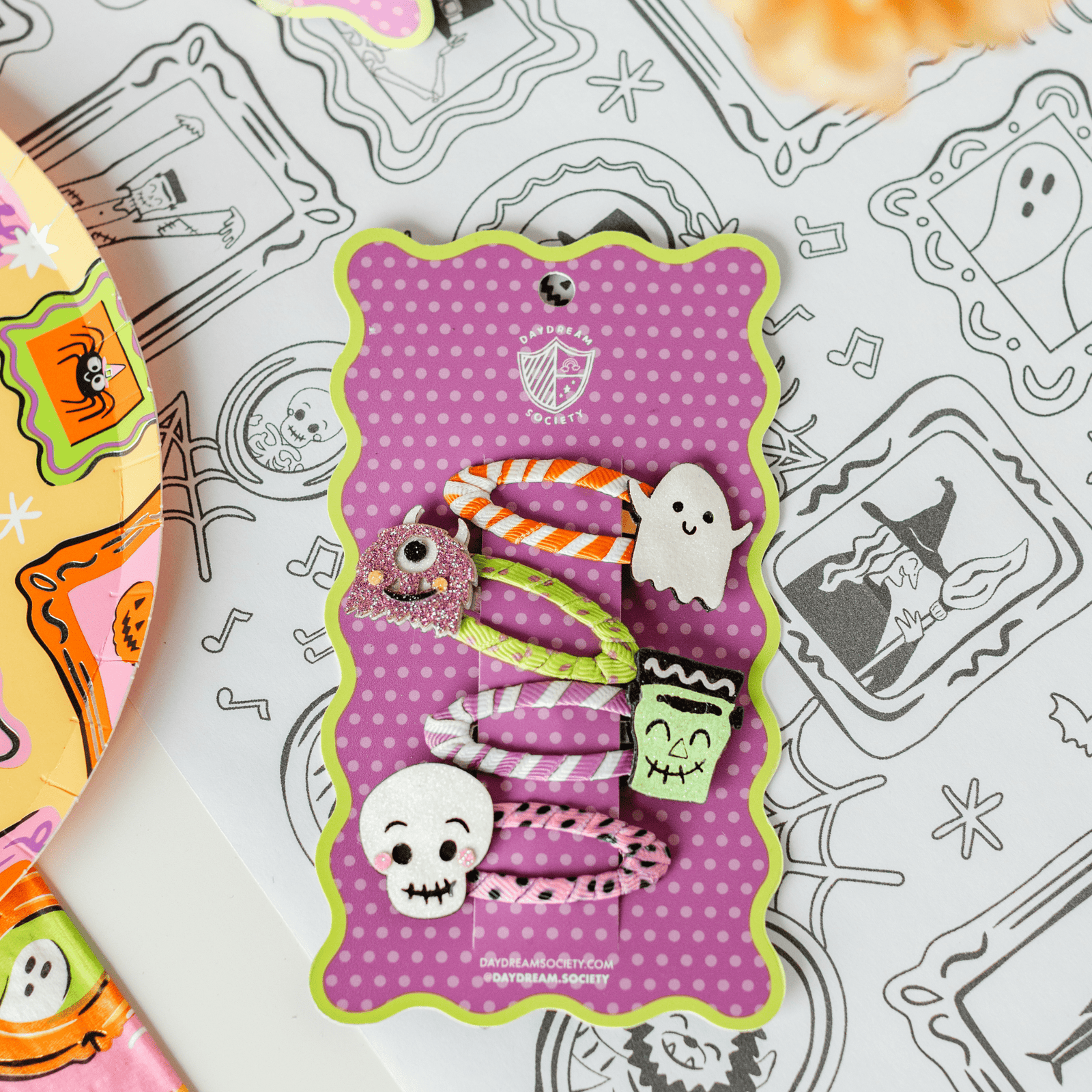 Monster Mash Monster Crew Hair Clip Set, Daydream Society