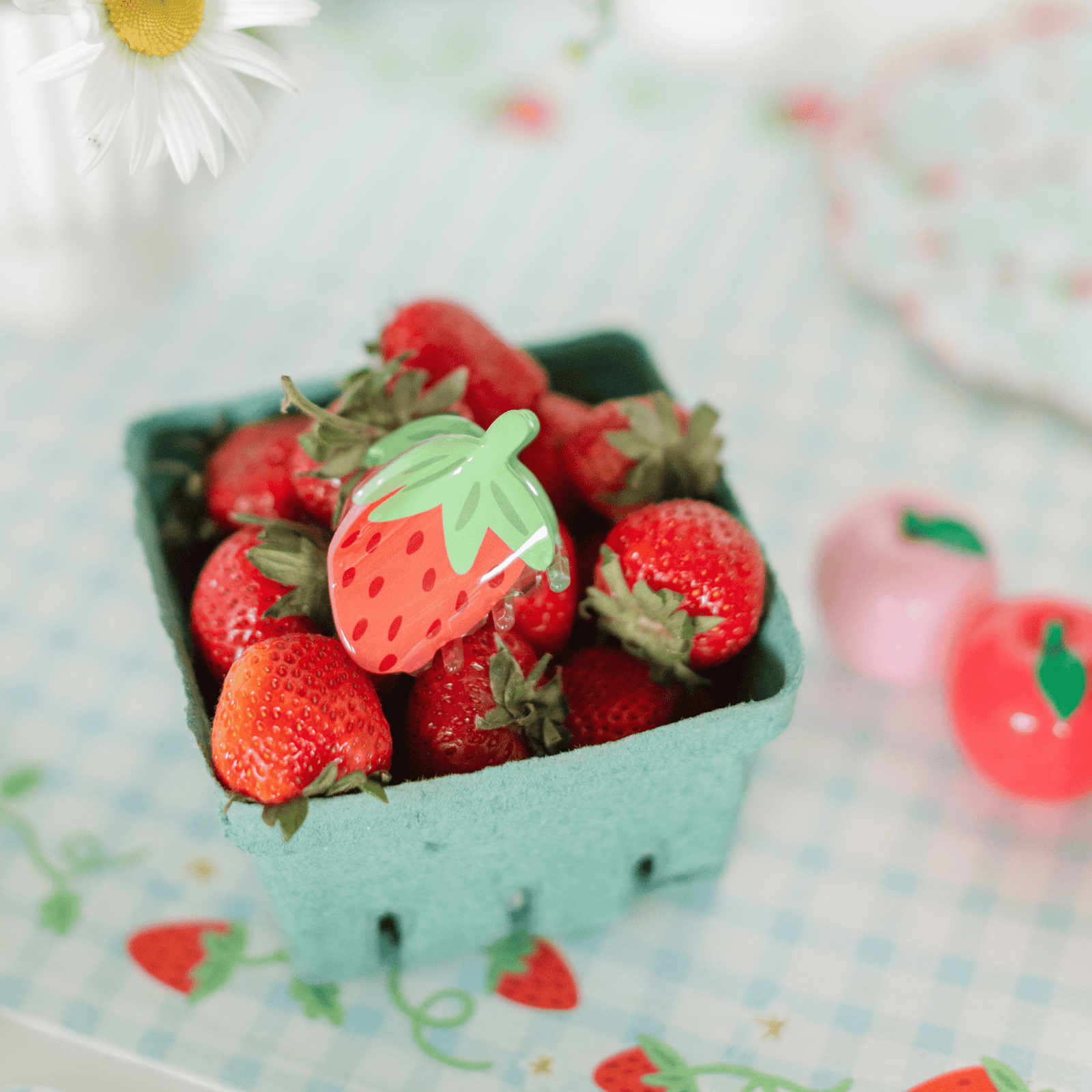 Picnic Strawberry Acetate Claw Clip, Daydream Society