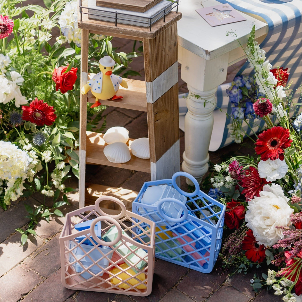 Seaside Blue Silicone Basket, Daydream Society