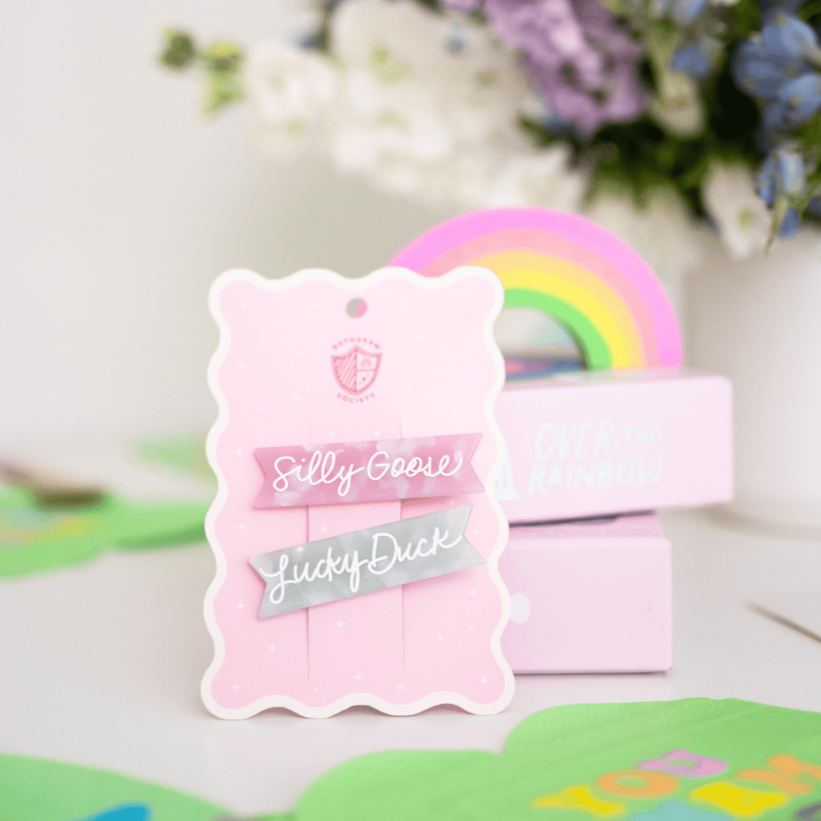 Silly Goose Acetate Hair Clip Set, Daydream Society