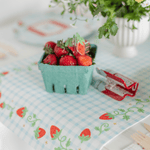 Strawberry Picnic Gingham Table Runner, Daydream Society