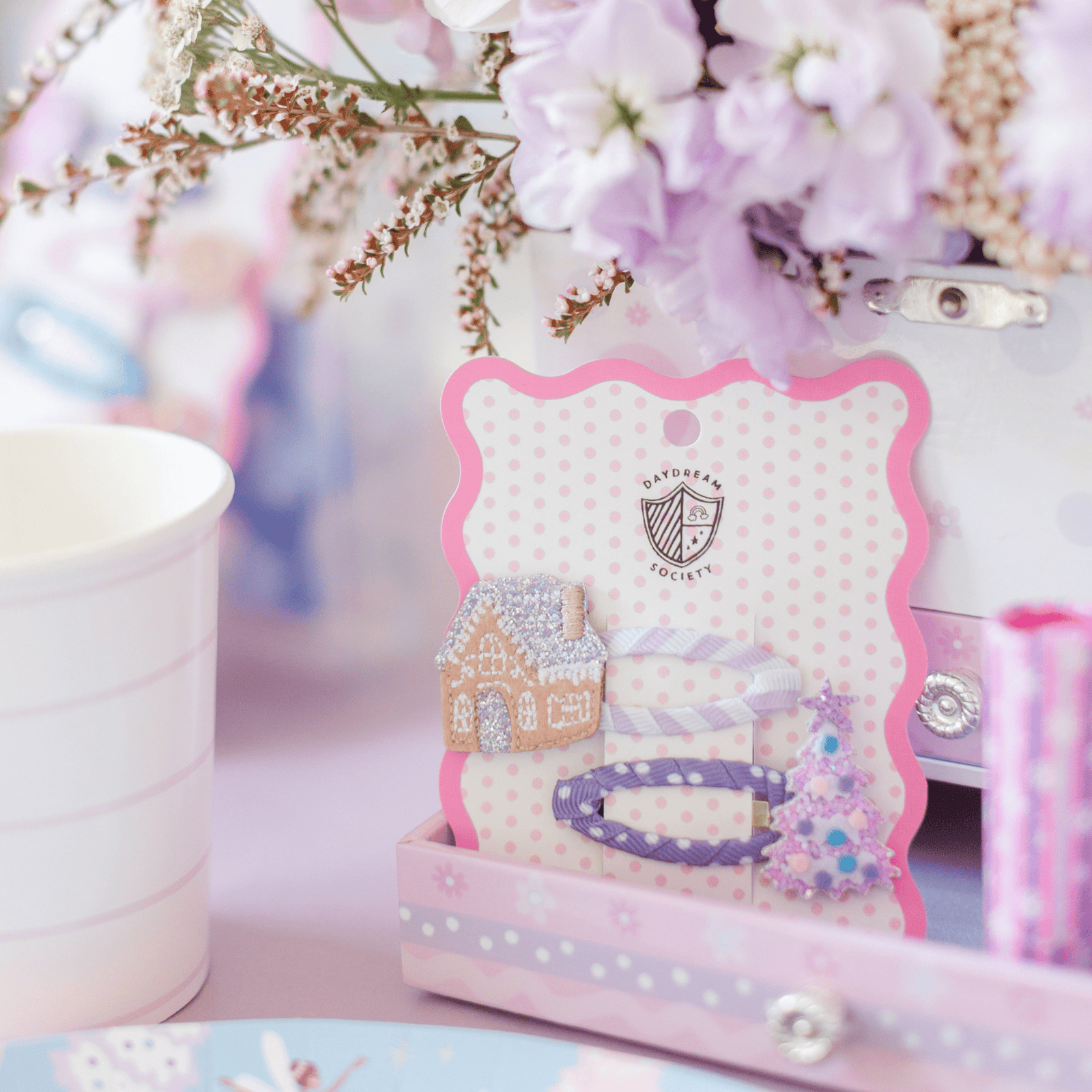 Sugarplum Gingerbread House & Christmas Tree Clip Set, Daydream Society