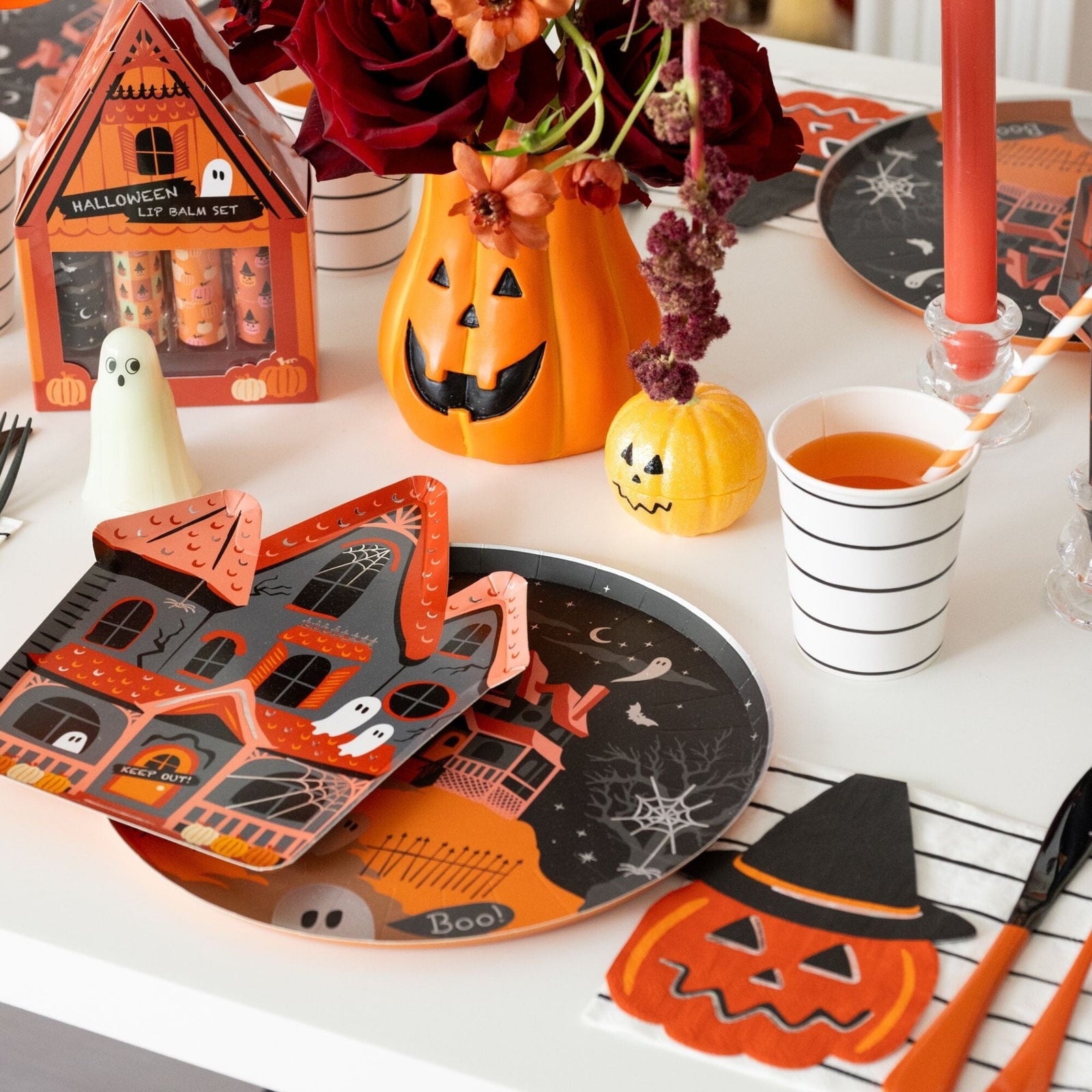 Trick or Treat Street Pumpkin Witch Large Napkins, Daydream Society