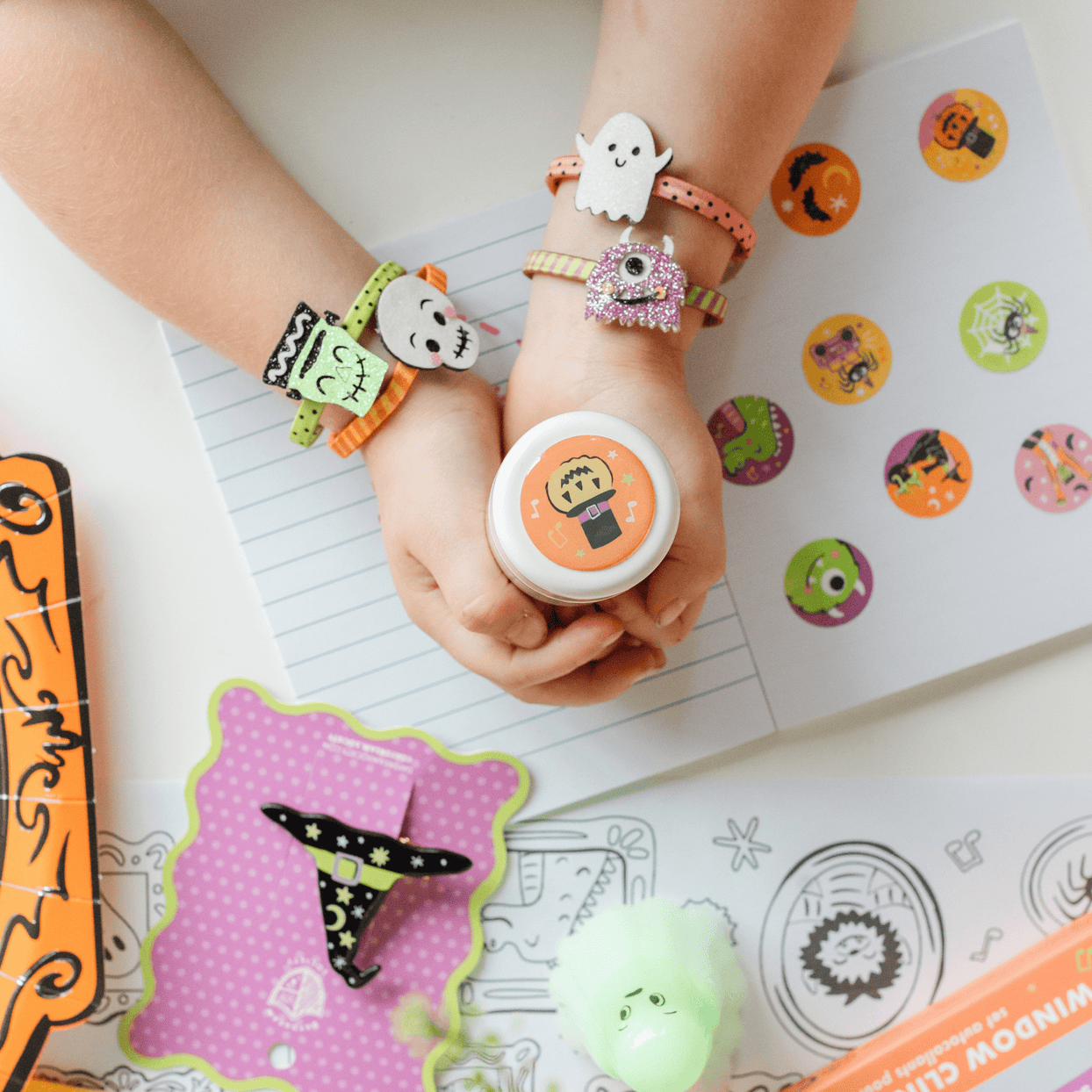 Monster Mash Monster Crew Embellished Hair Tie Set, Daydream Society