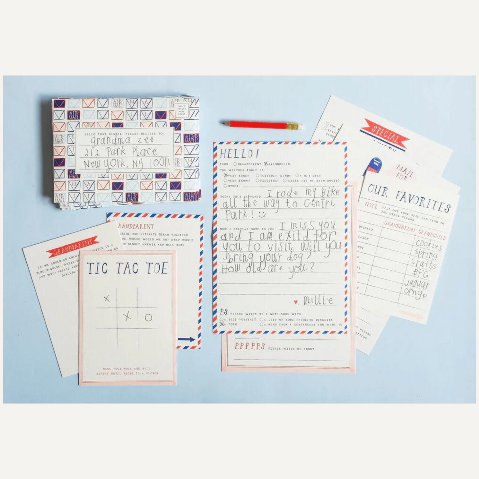 Grandparent + Grandchild Pen Pal Kit - Shop Sweet Lulu