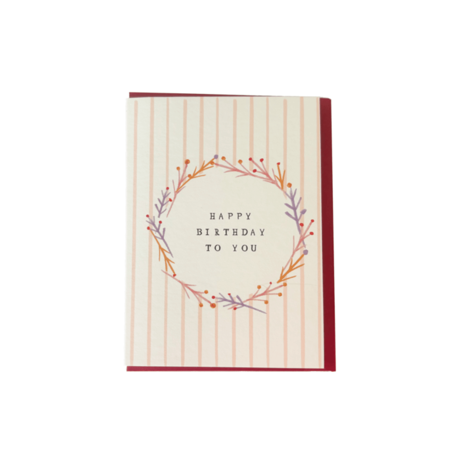 Happy Birthday Wreath - Petite Card