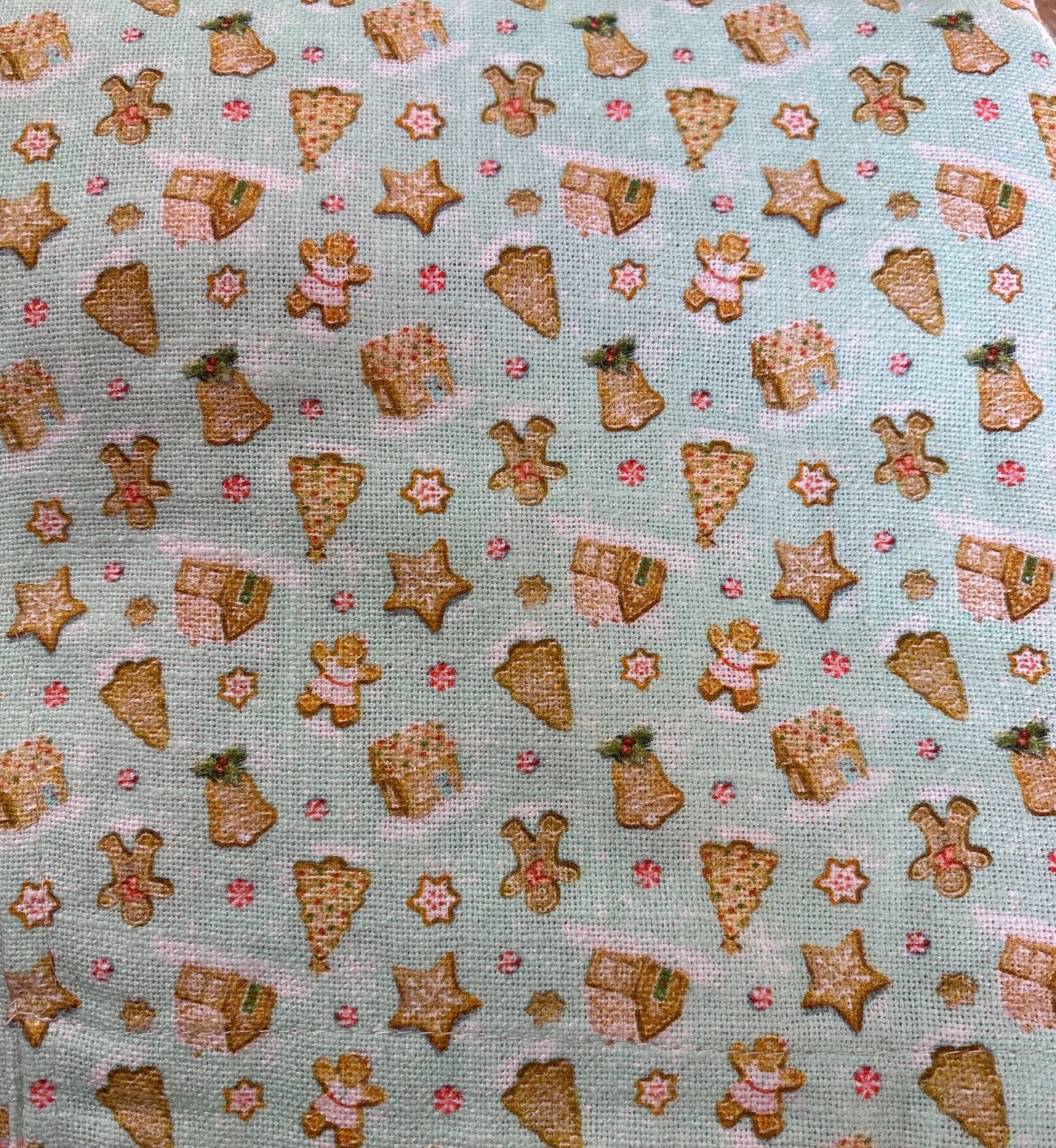 Adult's Cotton Printed Apron - Ruffle & Cookie Pattern