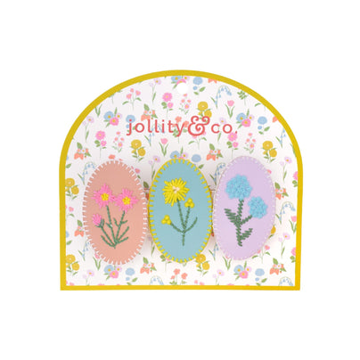 In Bloom Floral Vegan Leather Hair Clip Set - Shop Sweet Lulu