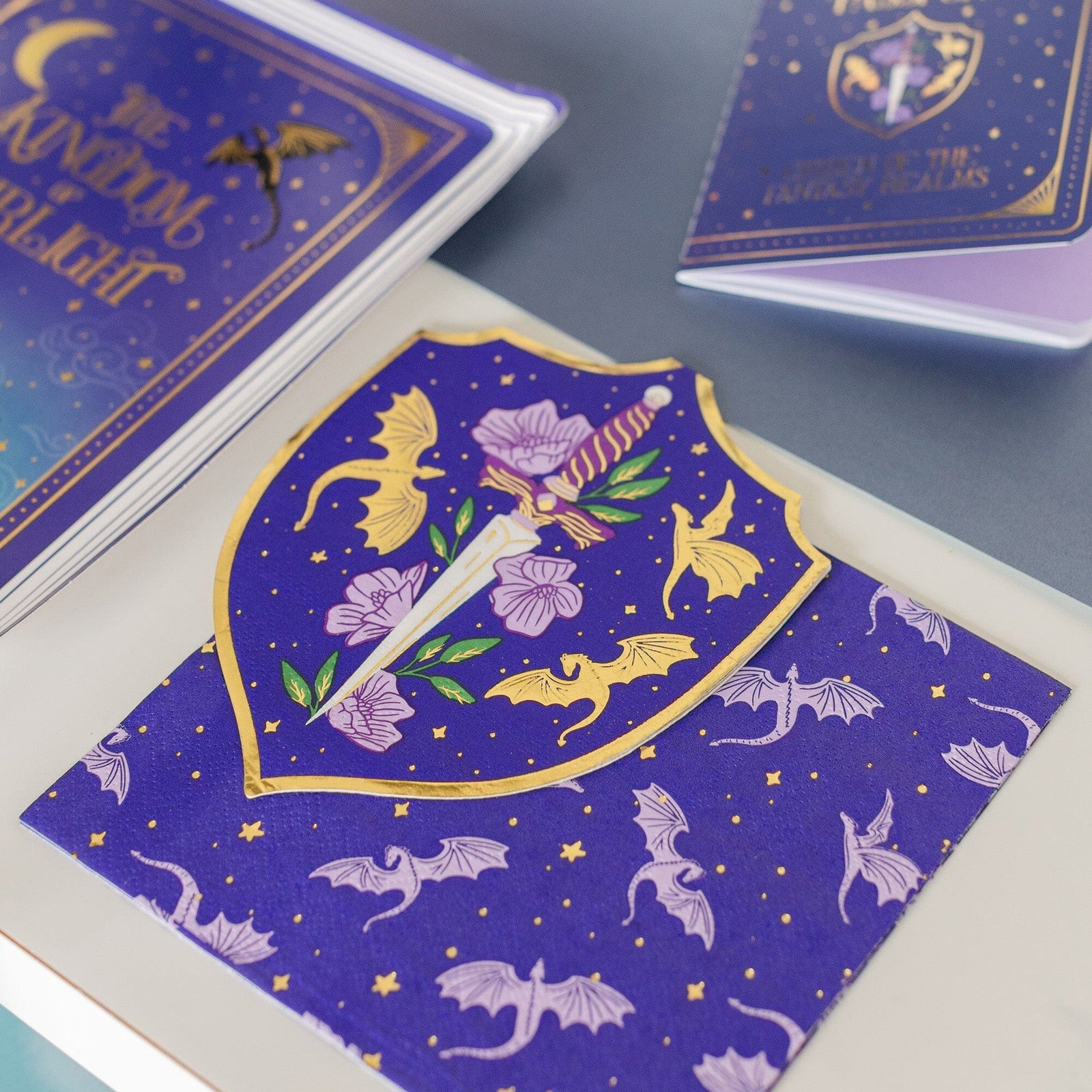 Romantasy Shield & Dagger Large Napkins