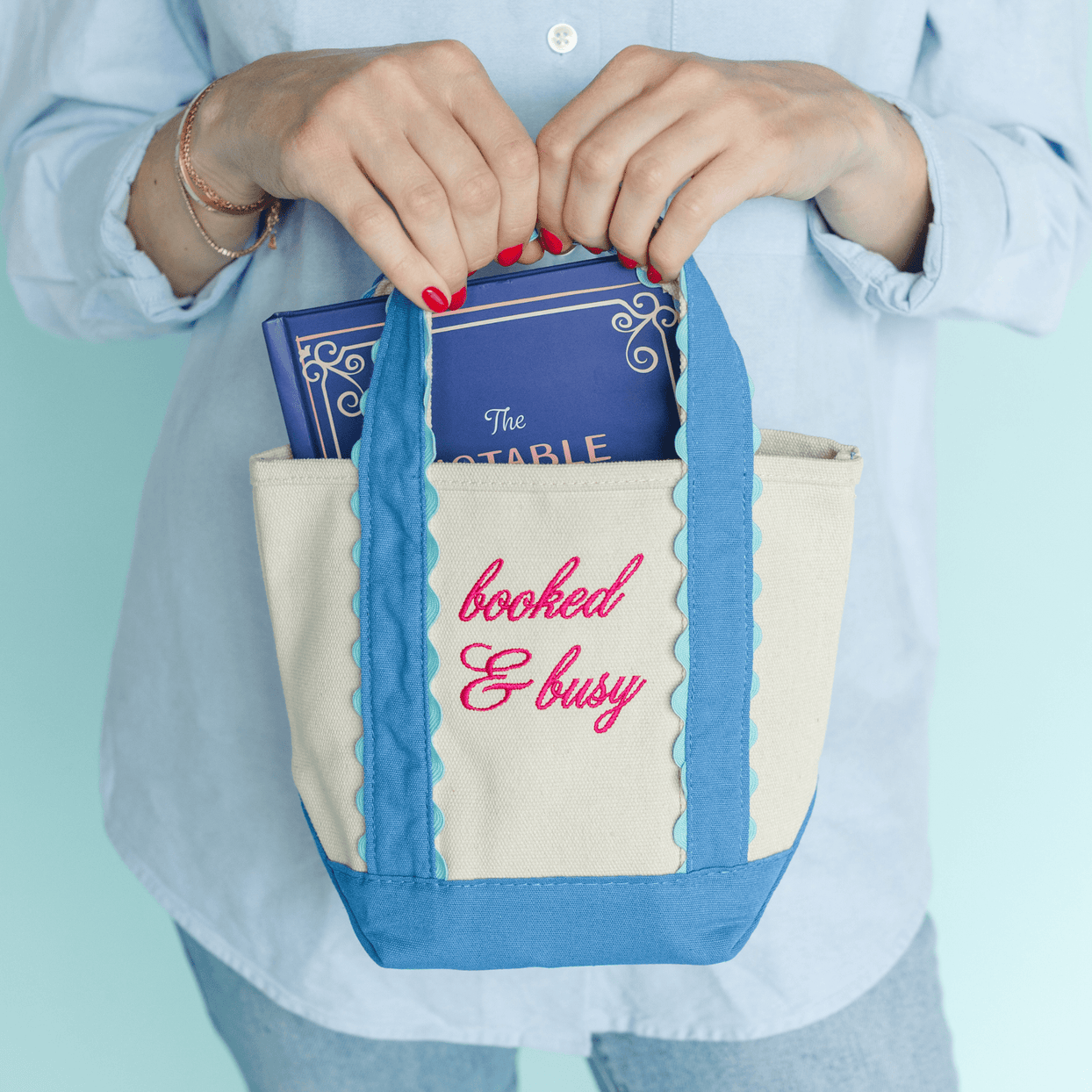 Booked & Busy Mini Boat Tote, Jollity & Co