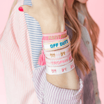 Bow Embroidered Bracelets, Jollity & Co