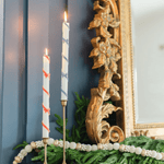 Ribbon Bow Taper Candle Set - 3 Color Options, Jollity & Co