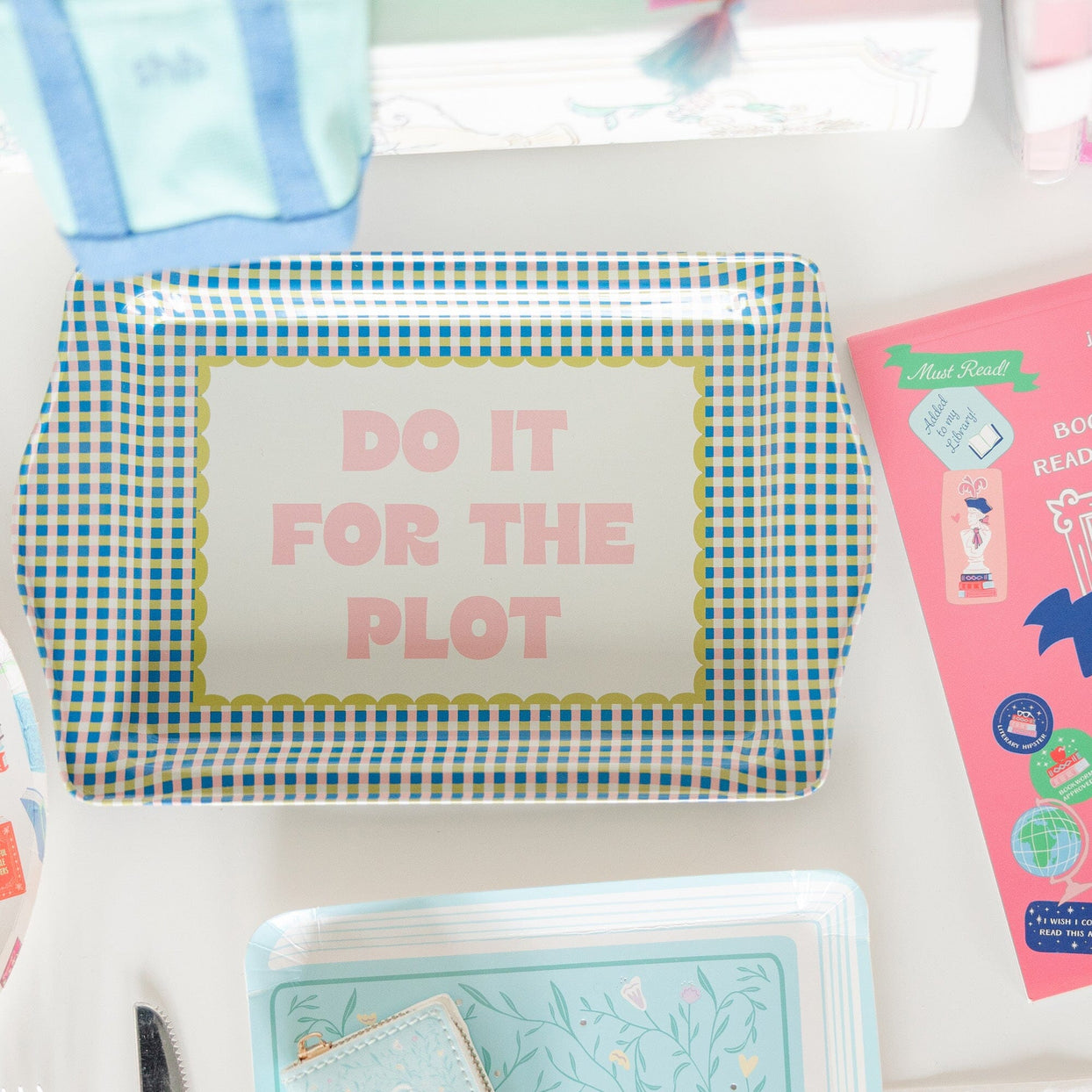 Do It For The Plot Trinket Tray, Jollity & Co