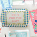 Do It For The Plot Trinket Tray, Jollity & Co