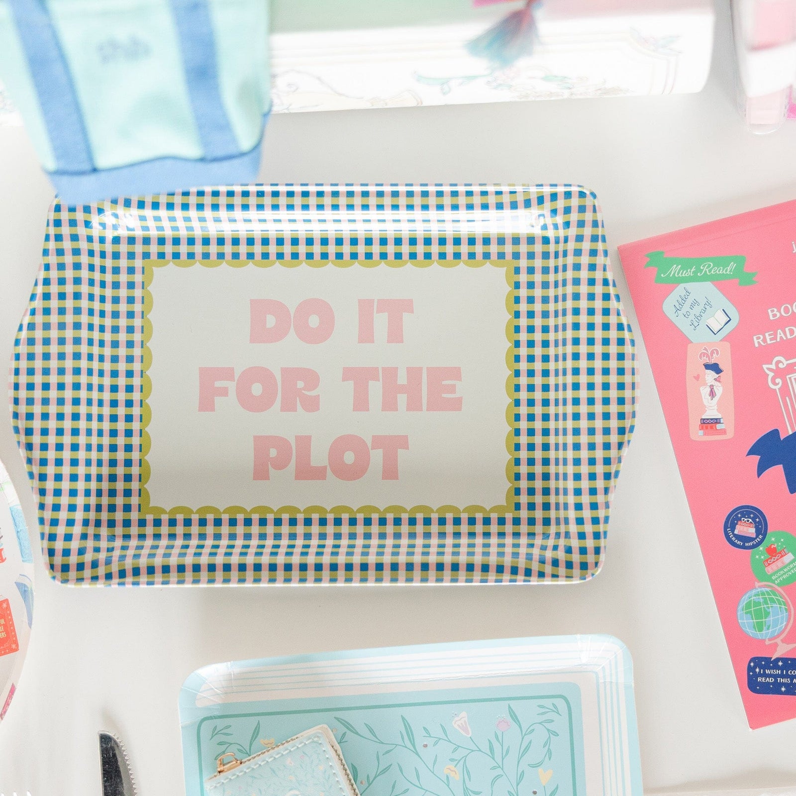 Do It For The Plot Trinket Tray, Jollity & Co