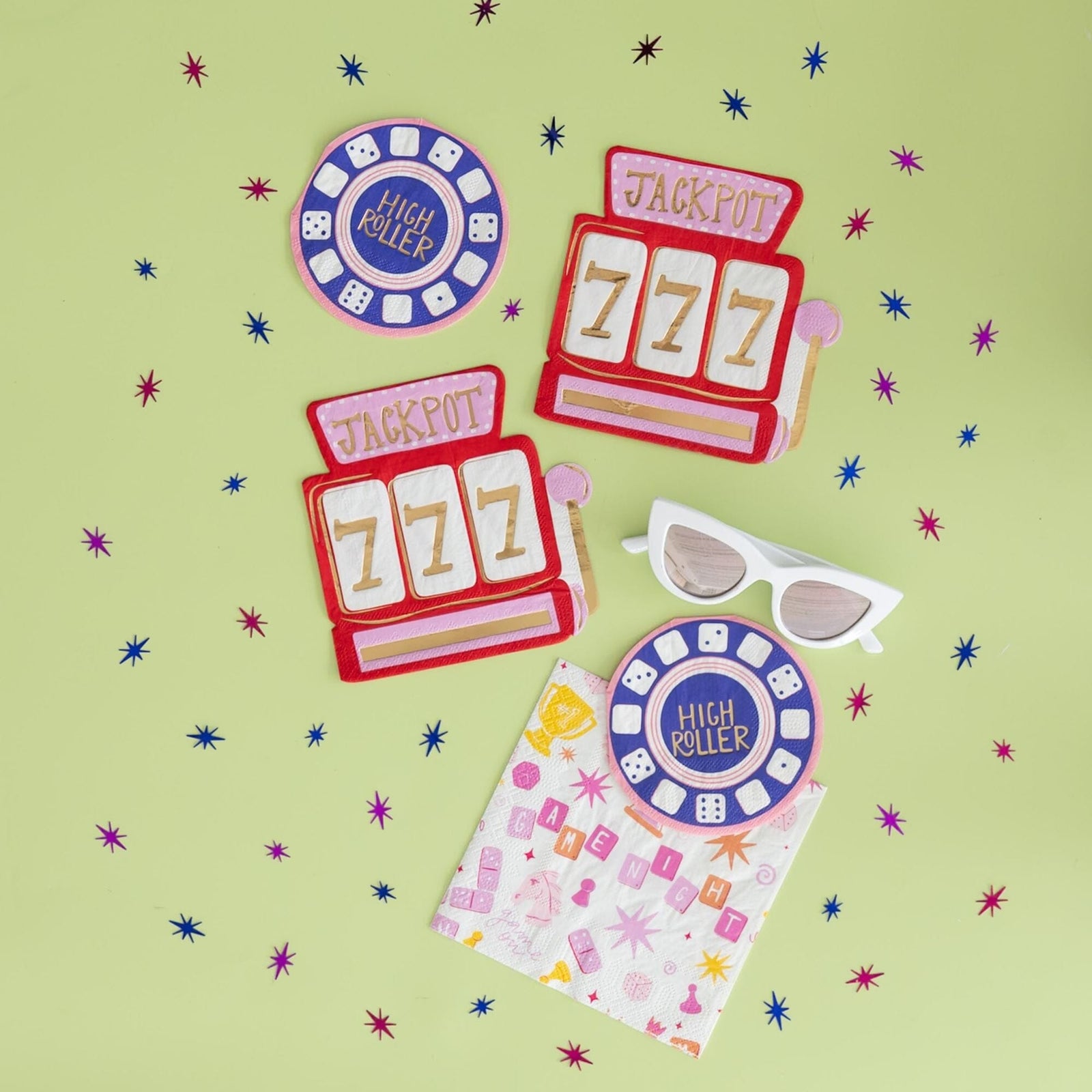 Game Night High Roller Cocktail Napkins, Jollity & Co