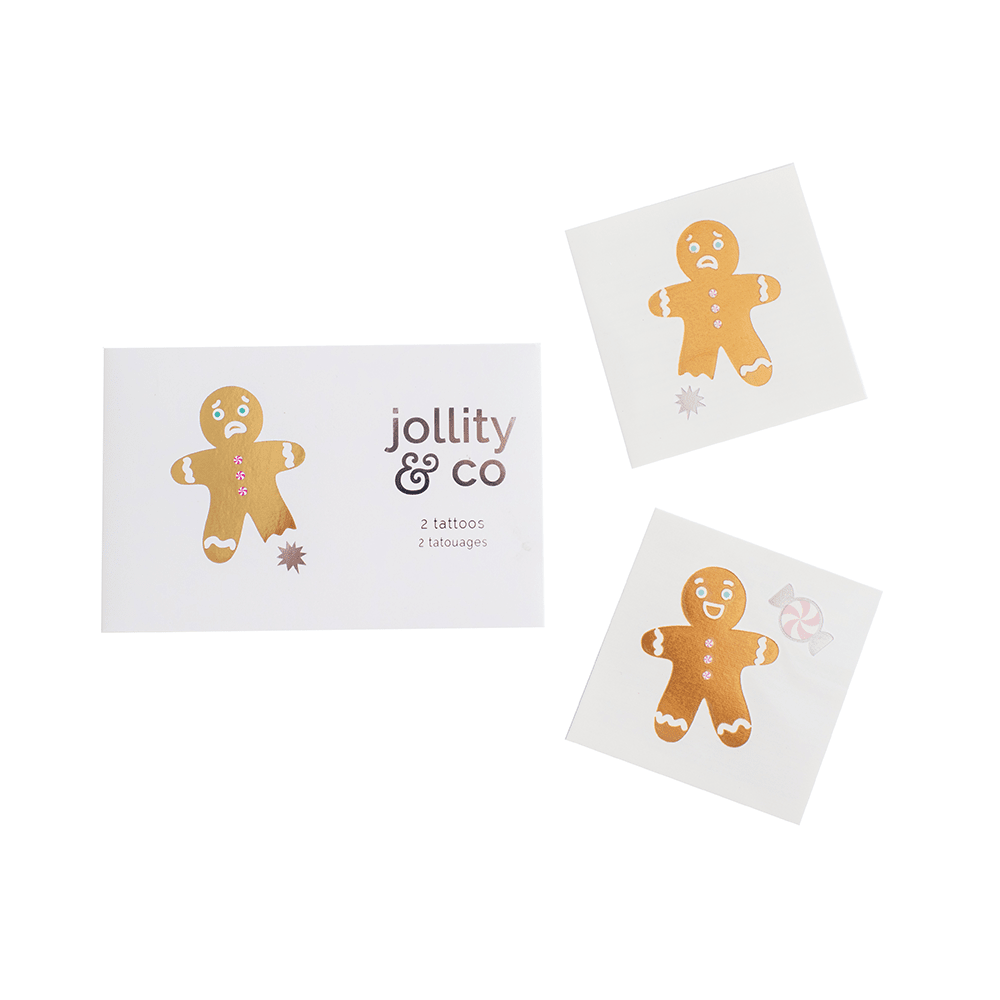 Gingerbread Men Temporary Tattoos