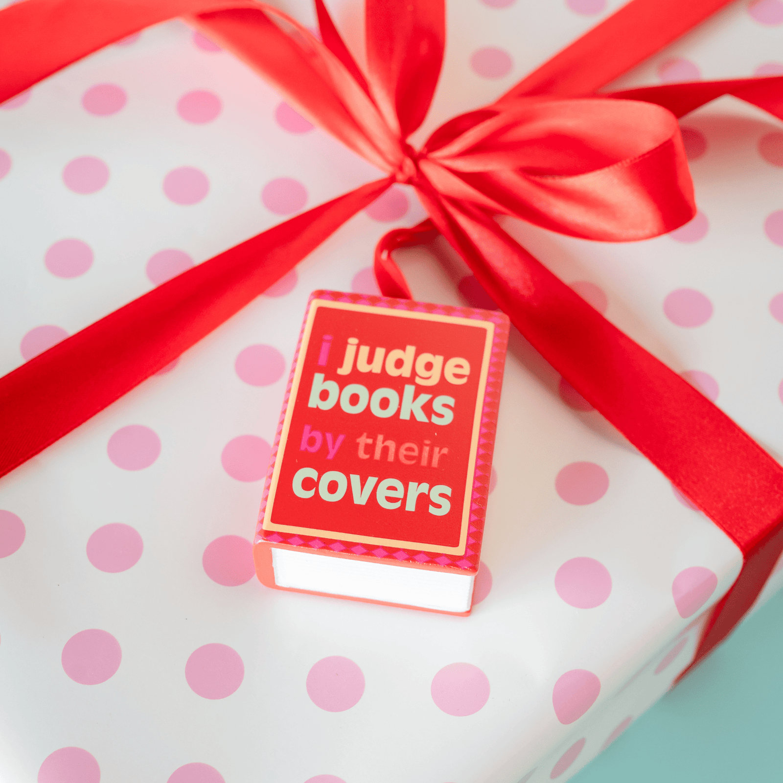 I Judge Books By Their Covers Book Christmas Ornament
