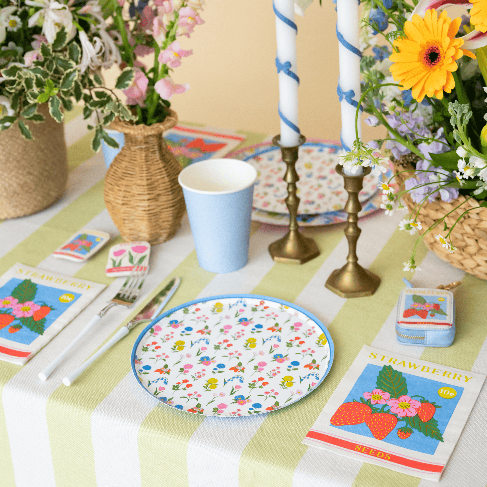 In Bloom Floral Dessert Plates, Jollity & Co