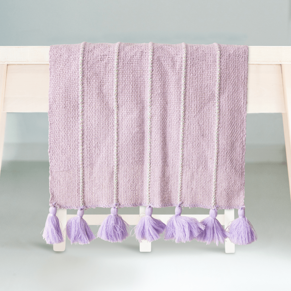 Lavender Tassel Table Runner, Jollity & Co.