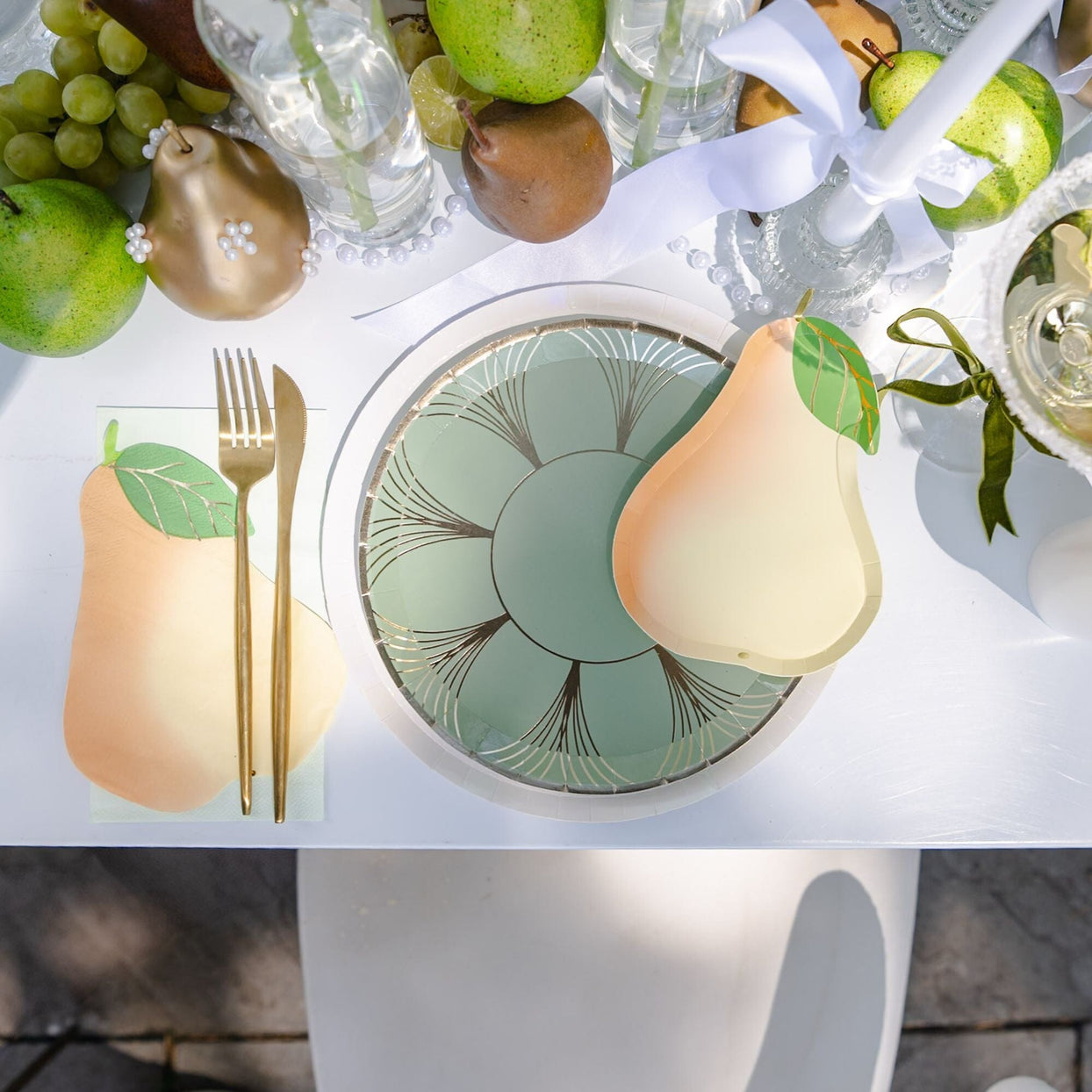 Le Dinner Pear Cocktail Napkins, Jollity & Co