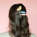 Lemon and Sardines Vegan Leather Hair Clip Set, Jollity & Co