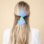 Mahjong Vegan Leather Hair Clips, Jollity & Co