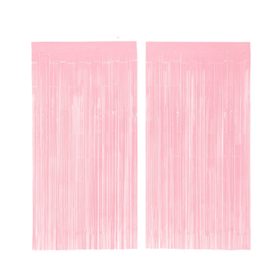 Matte Pink Party Curtain Set, Jollity & Co.