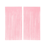 Matte Pink Party Curtain Set, Jollity & Co.