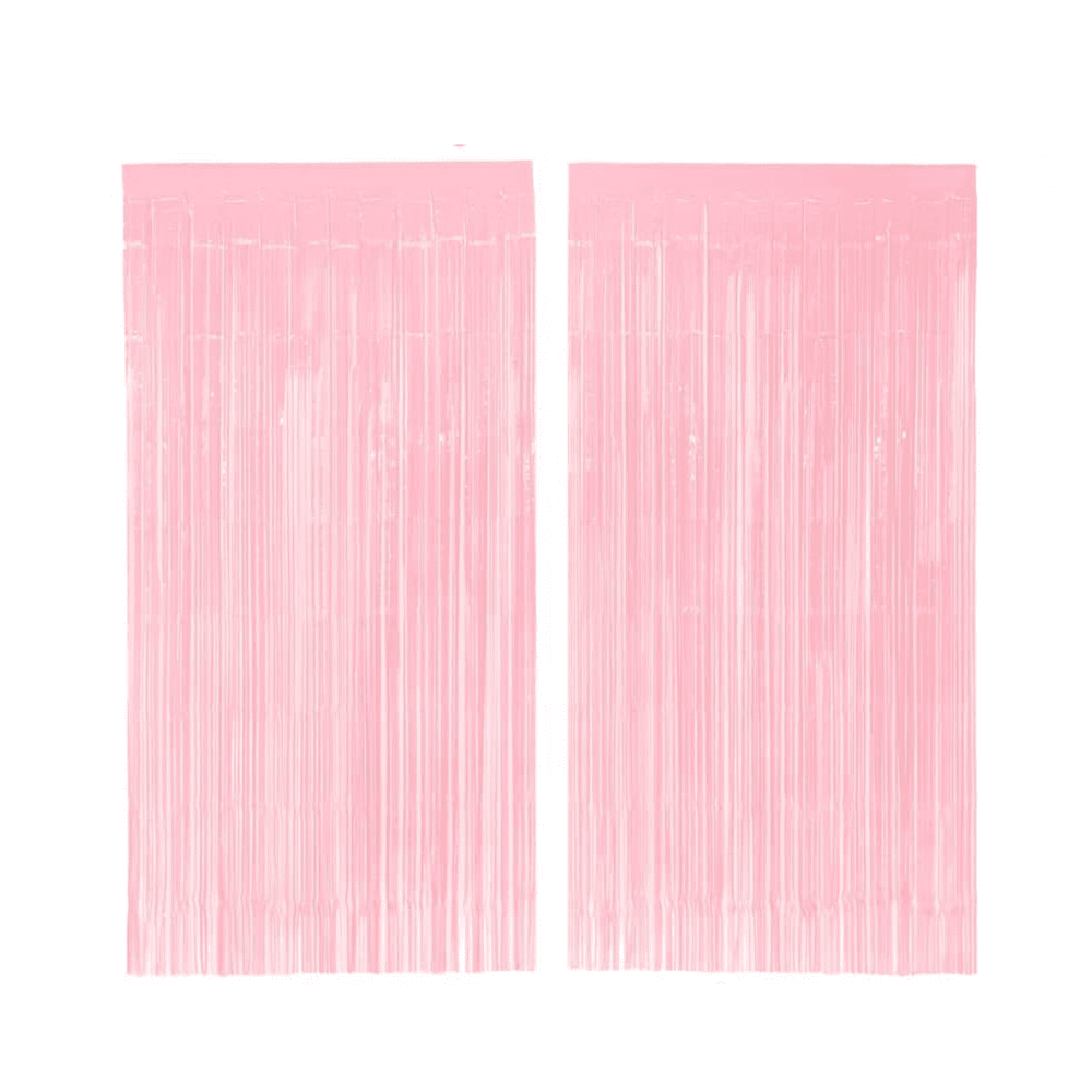 Matte Pink Party Curtain Set, Jollity & Co.