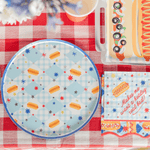Patriotic Hot Dog Dinner Plates, Jollity & Co