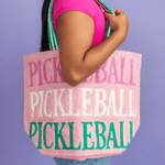 Pickleball Social Club Large Embroidered Tote Bag, Jollity & Co.