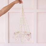 Jollity Home Pink Beaded Chandelier, Jollity & Co