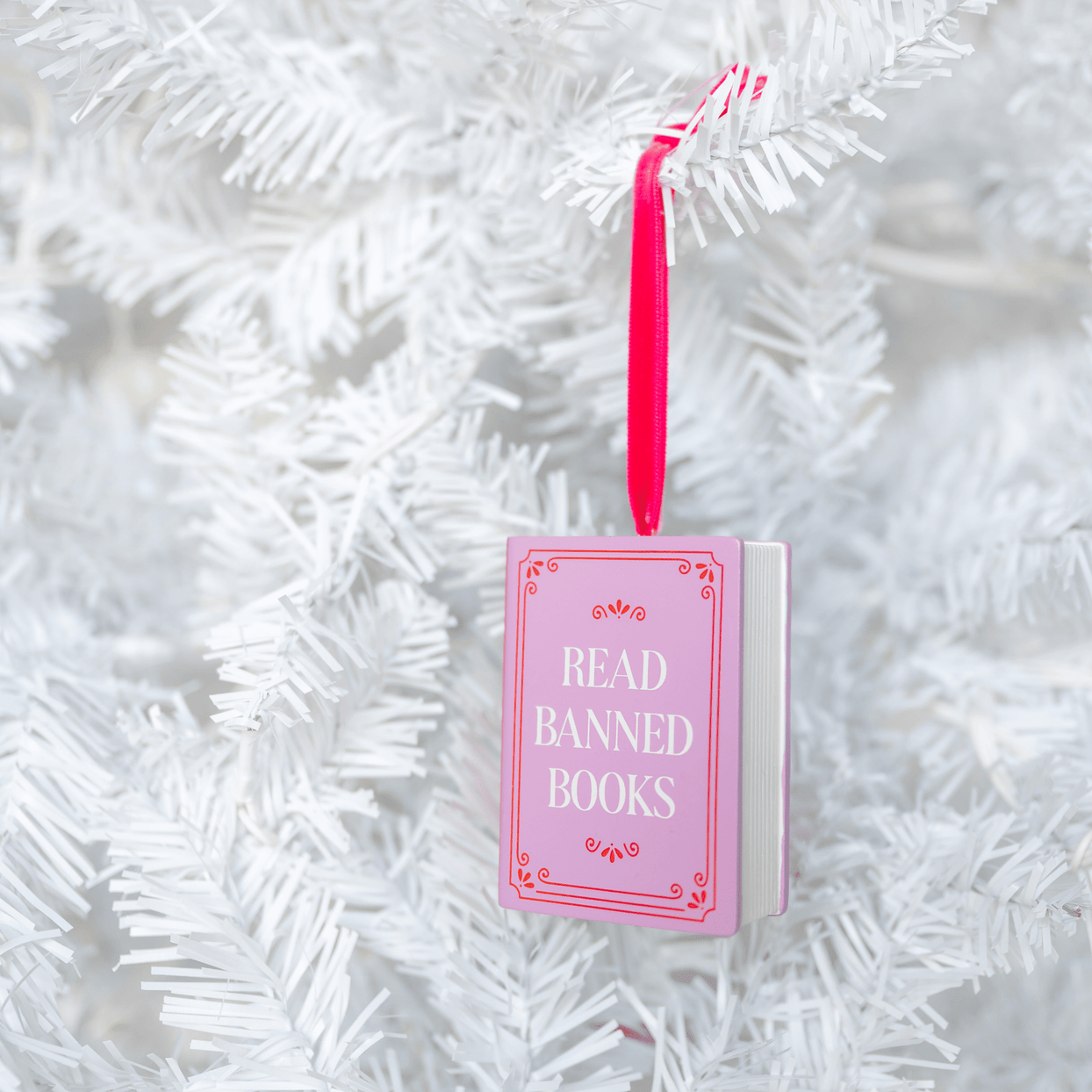 Read Banned Books Christmas Ornament