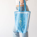 Silhouette Book Themed Canvas Tote Bag, Jollity & Co