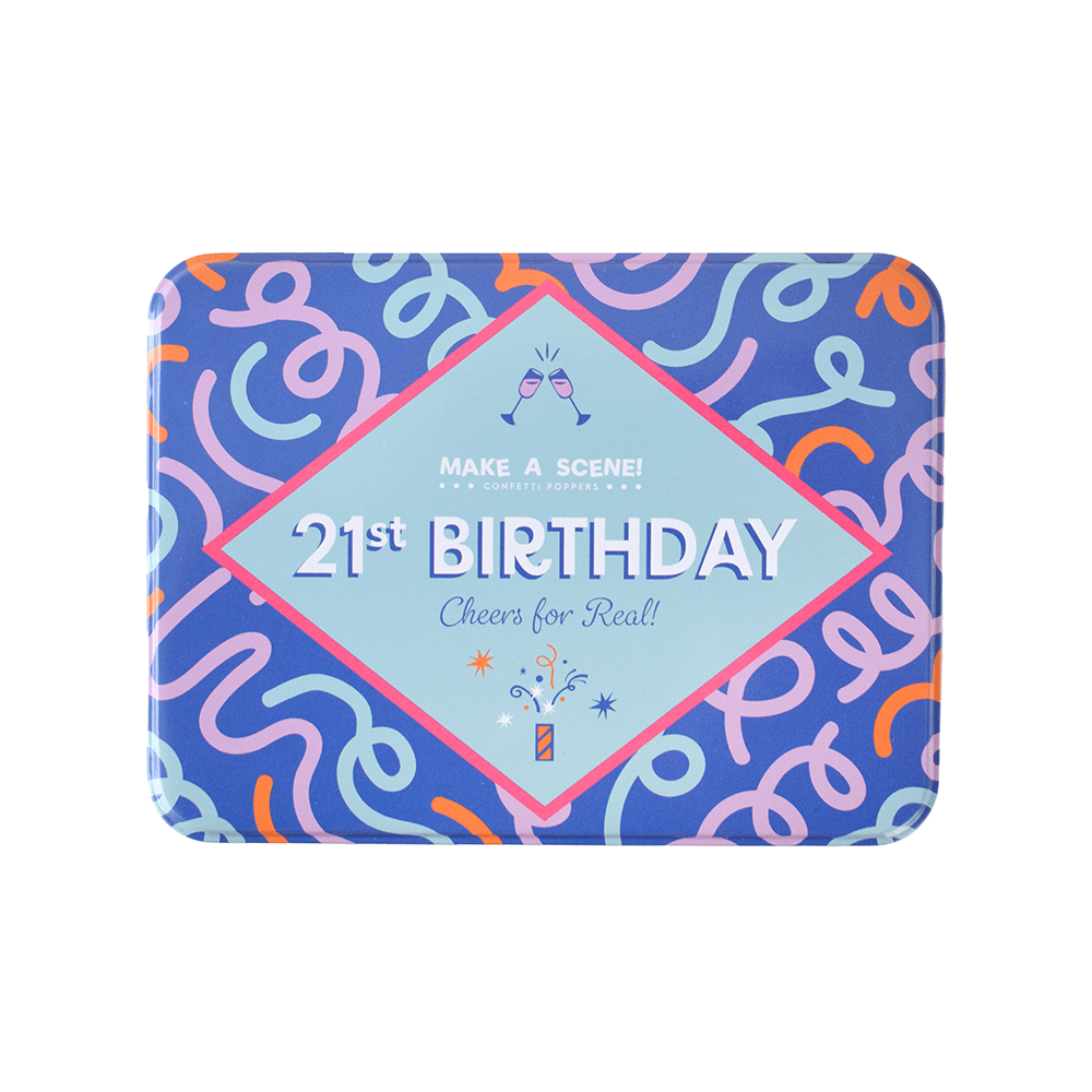 Make A Scene Twenty First Birthday Confetti Popper Set, Jollity & Co