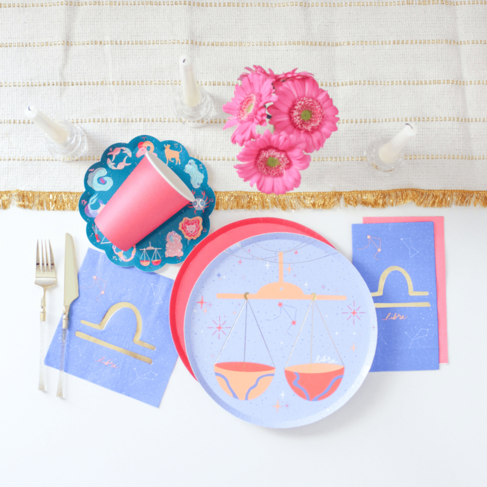 Zodiac Libra Guest Napkins, Jollity & Co