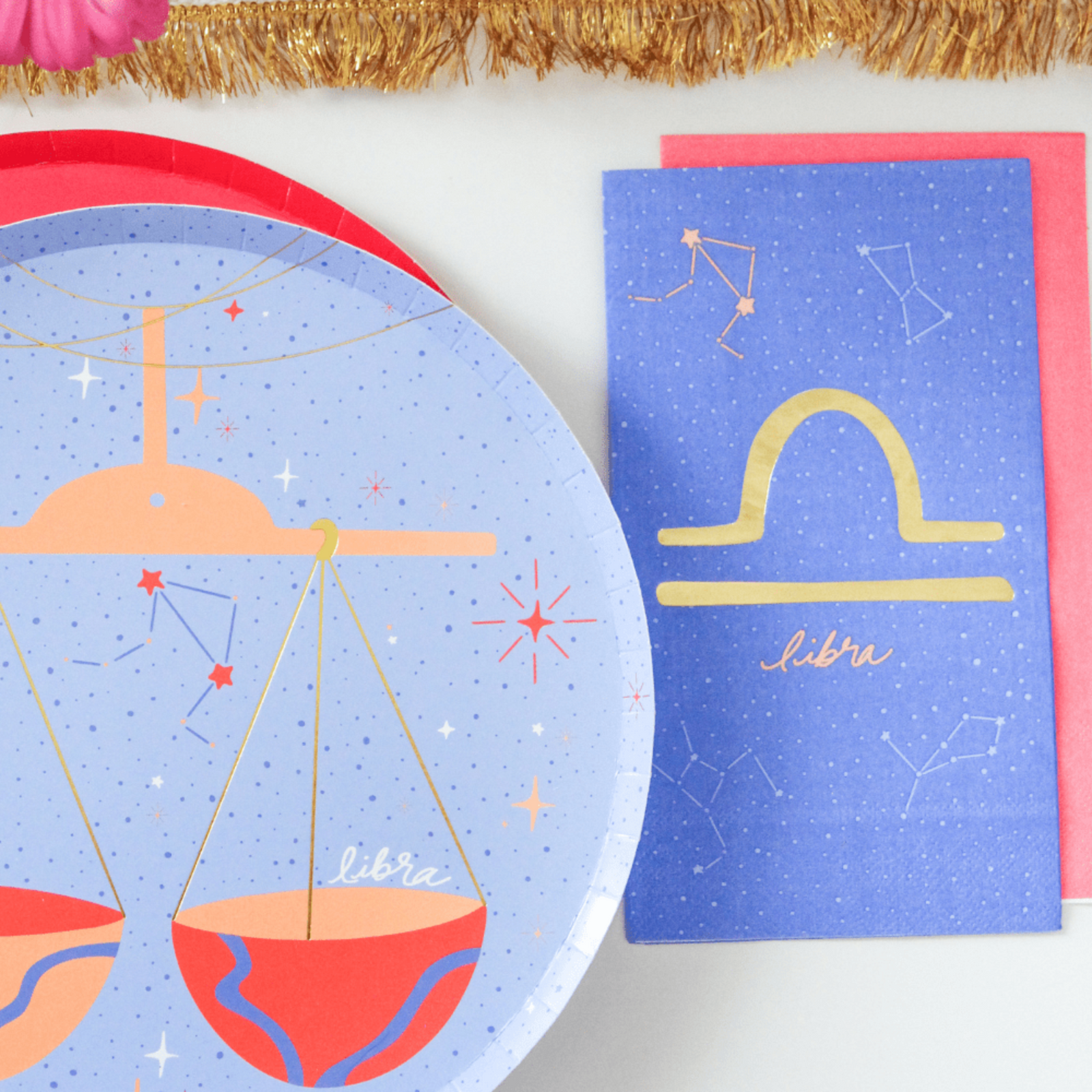 Zodiac Libra Guest Napkins, Jollity & Co