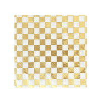 Check It! Gold Clash Large Napkins - Shop Sweet Lulu