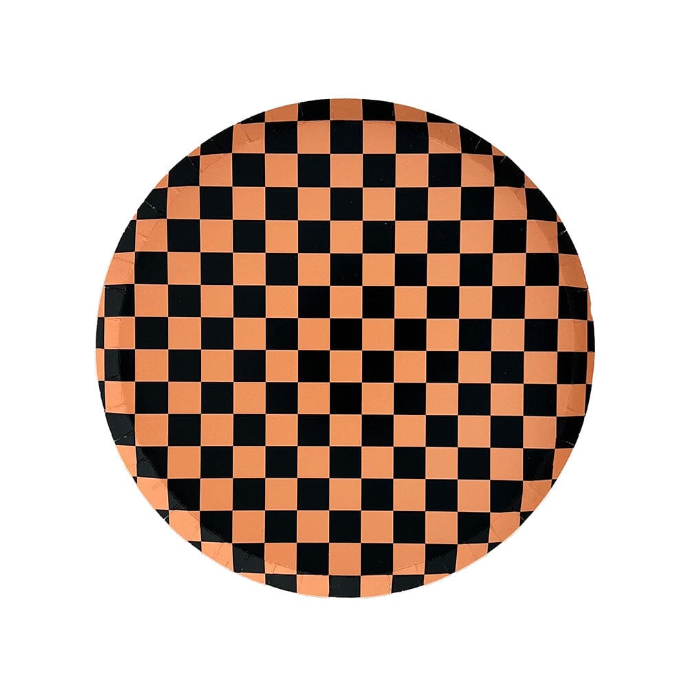 Jollity & Co. Checked Halloween Dessert Plate