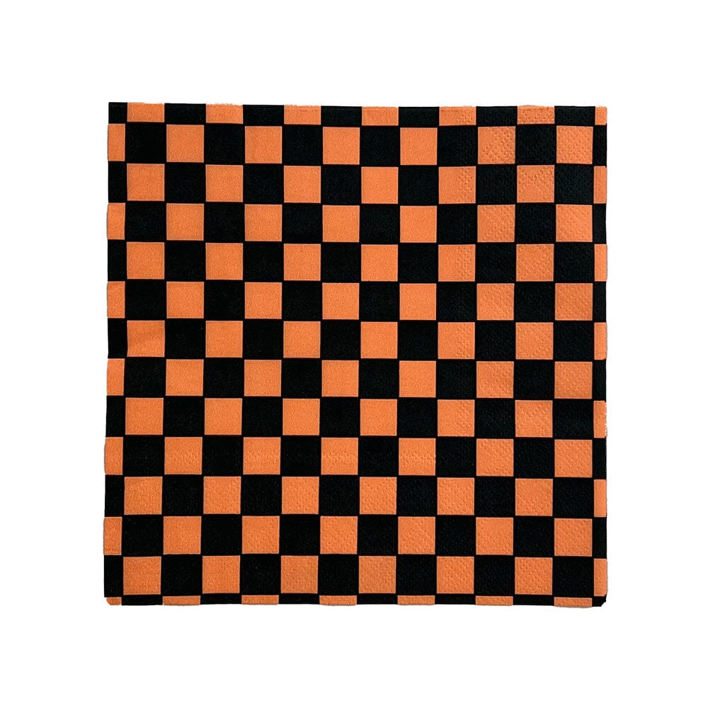 Jollity & Co. Checked Halloween Large Napkin