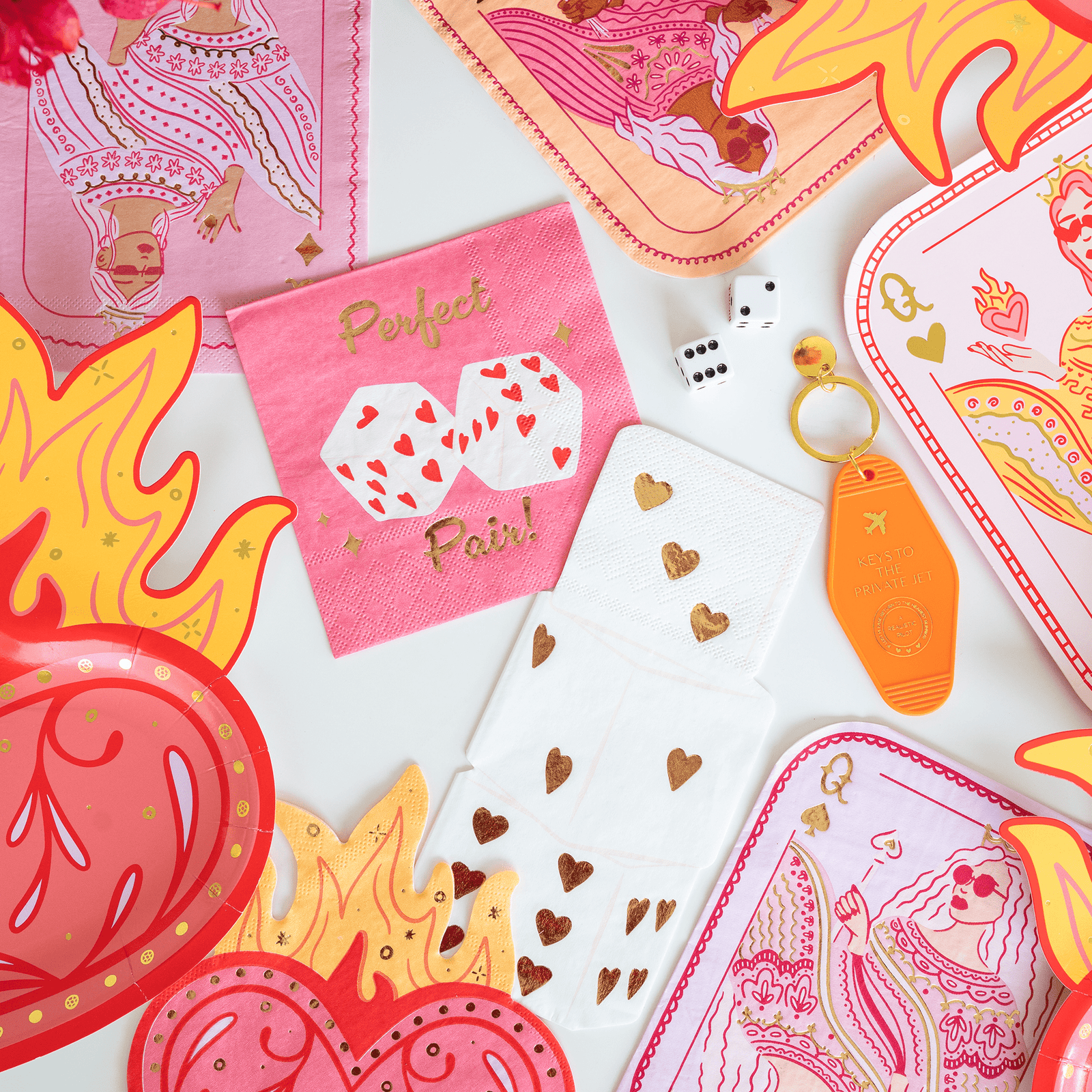 Love Dice Guest Napkins - Shop Sweet Lulu